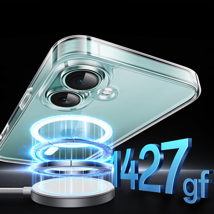 Ugreen Classy Clear Magnetic Case with MagSafe for iPhone 16 Plus - Clear
