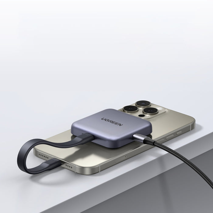 Ugreen Magnetic Memory Card Reader + 100W PD 3in1 Charger - Gray