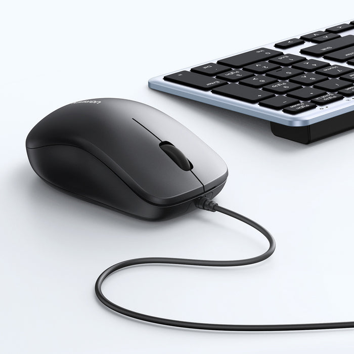Ugreen wired optical mouse - black
