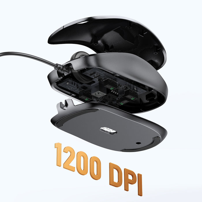 Ugreen wired optical mouse - black