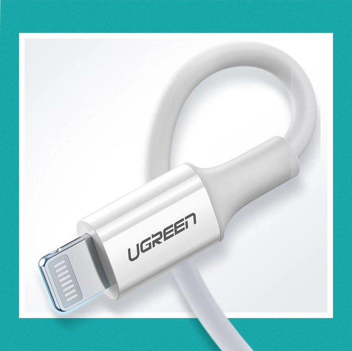 Ugreen US171 Lightning - USB-C MFi PD cable 20W 480Mb/s 1m - white