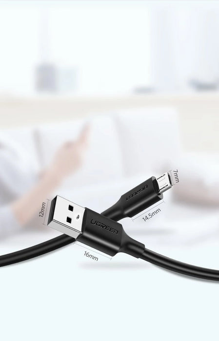 Ugreen US289 60136 micro USB / USB-A cable 1m - black