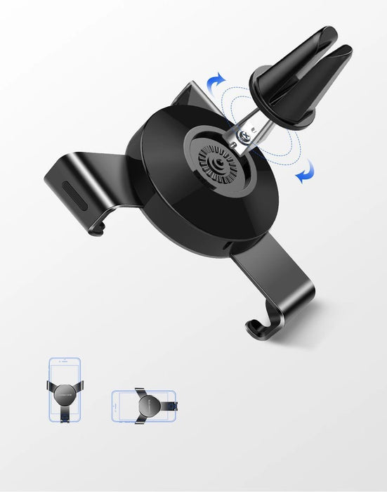 Ugreen LP130 40907 gravity phone holder for car air vent - silver