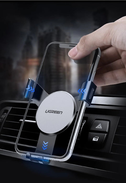 Ugreen LP130 40907 gravity phone holder for car air vent - silver