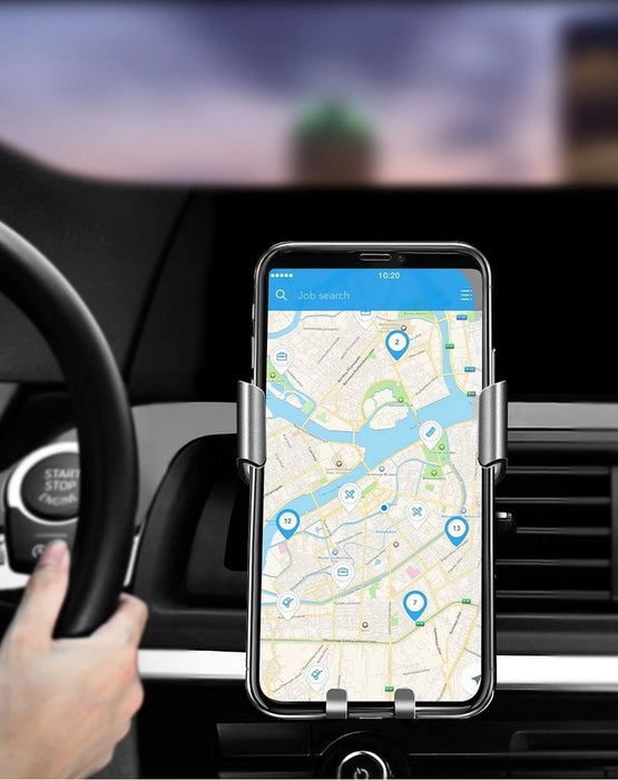 Ugreen LP130 40907 gravity phone holder for car air vent - silver