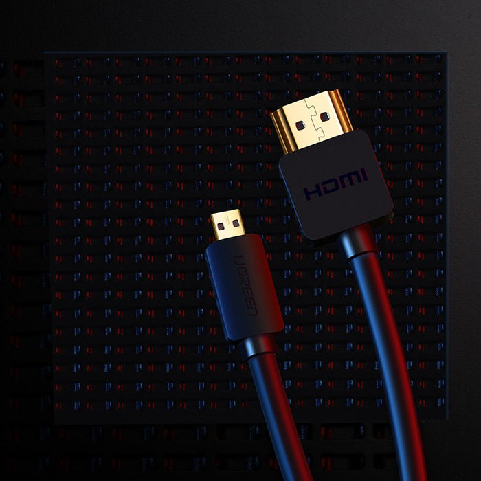 Ugreen cable HDMI - micro HDMI cable 19 pin 2.0v 4K 60Hz 30AWG 1.5m black (30102)
