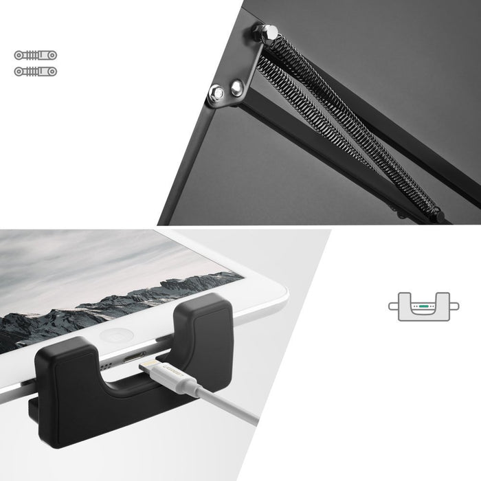 Ugreen Folding Arm Desk Table Tripod Holder for Phone Tablet Black/Grey (50394)