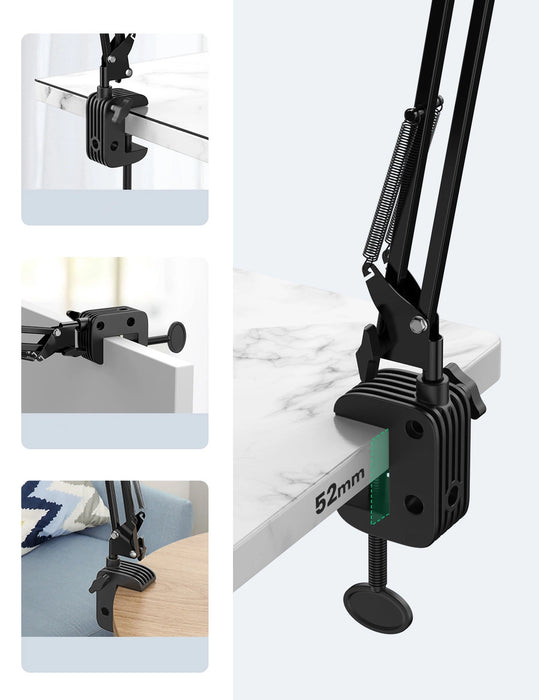 Ugreen Folding Arm Desk Table Tripod Holder for Phone Tablet Black/Grey (50394)