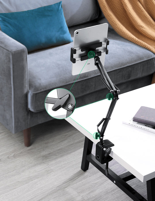Ugreen Folding Arm Desk Table Tripod Holder for Phone Tablet Black/Grey (50394)
