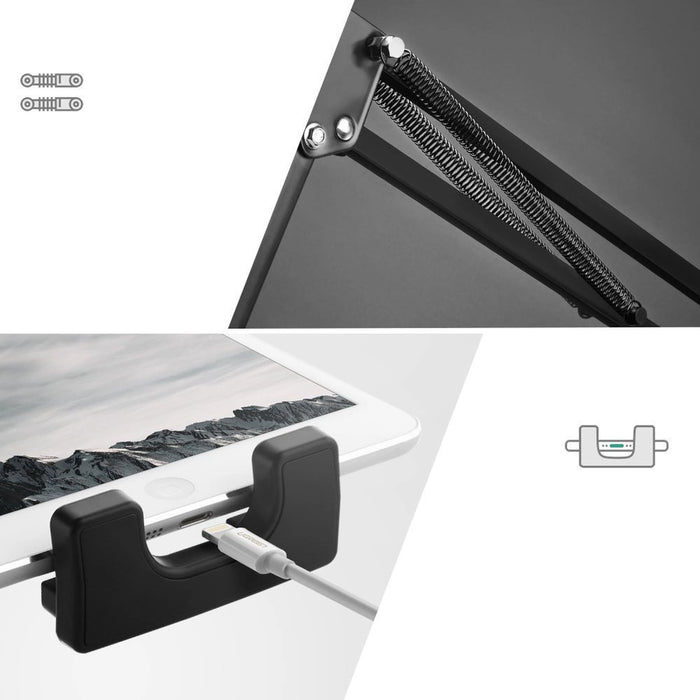 Ugreen Folding Arm Desk Table Tripod Holder for Phone Tablet Black/Grey (50394)