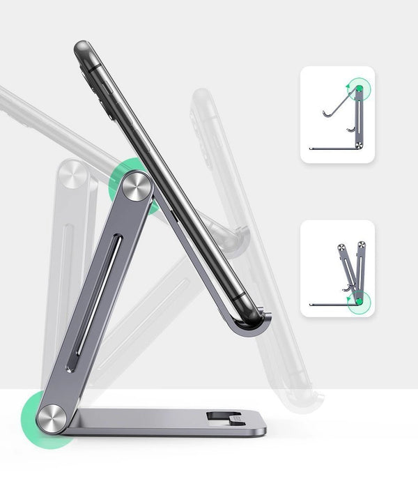 Ugreen metal aluminum folding phone holder tablet gray (LP263 80708)