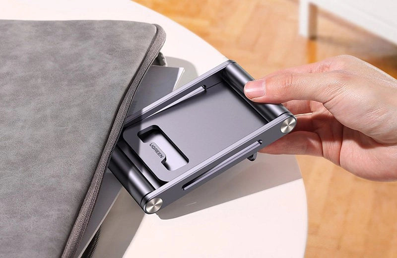 Ugreen metal aluminum folding phone holder tablet gray (LP263 80708)