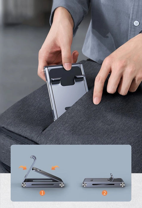 Ugreen metal aluminum folding phone holder tablet gray (LP263 80708)