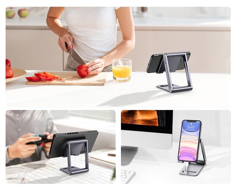 Ugreen metal aluminum folding phone holder tablet gray (LP263 80708)