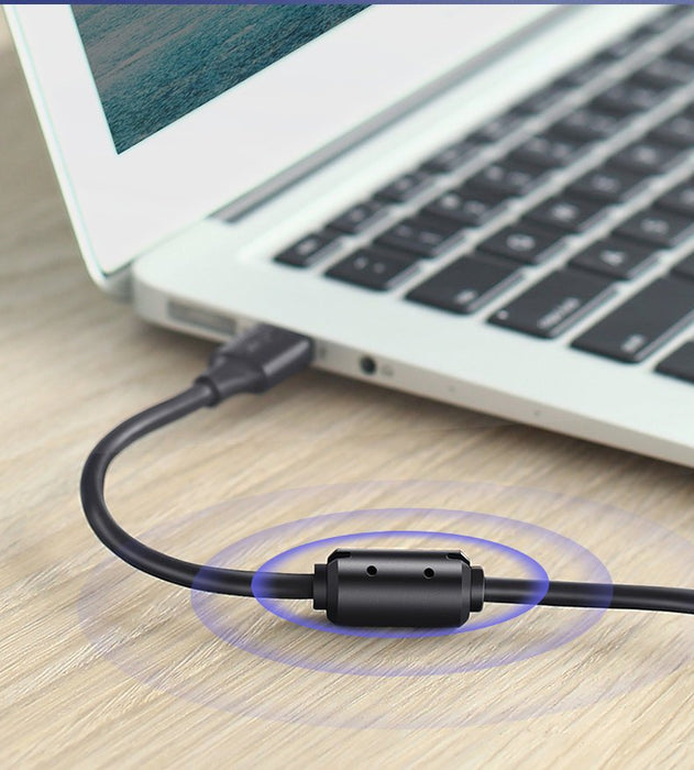 Ugreen USB Type B printer cable (male) - USB 2.0 (male) 480 Mbps 1.5 m black (US135 10350)