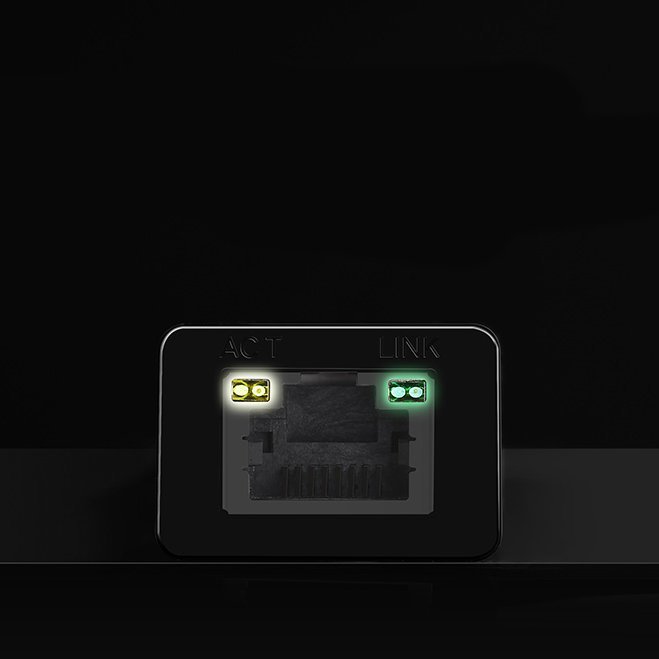 Ugreen external network card RJ45 - USB 2.0 100 Mbps Ethernet black (CR110 20254)
