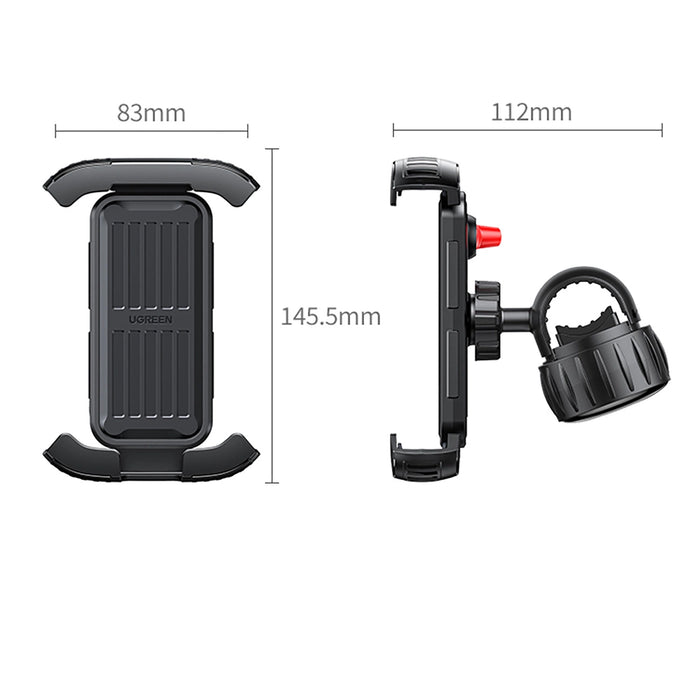 Ugreen Universal Bike Phone Holder for Bike Motorcycle Handlebar Black (LP494 Black)