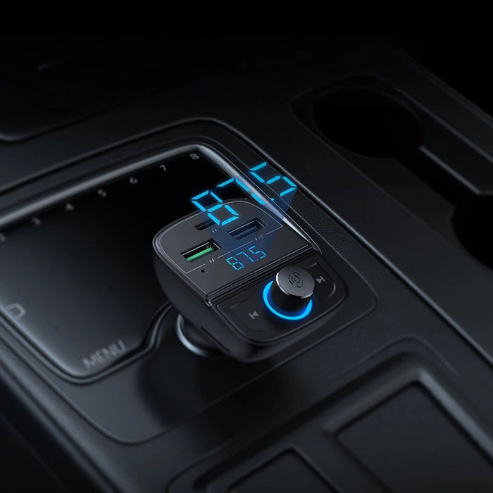 Ugreen FM Transmitter Bluetooth 5.0 MP3 car charger 3x USB TF micro SD 4.8 A black (CD229)