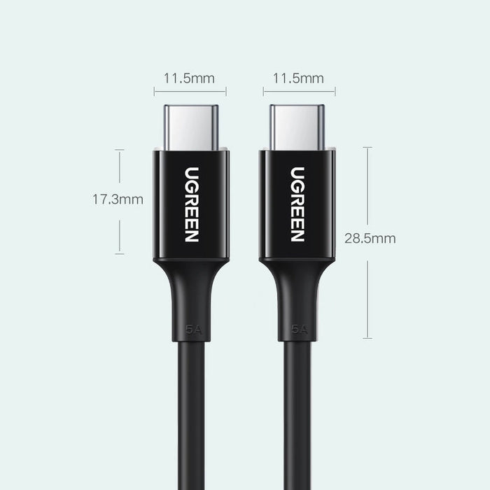 Ugreen US300 USB-C - USB-C PD QC FCP cable 100W 5A 480Mb/s 2m - white