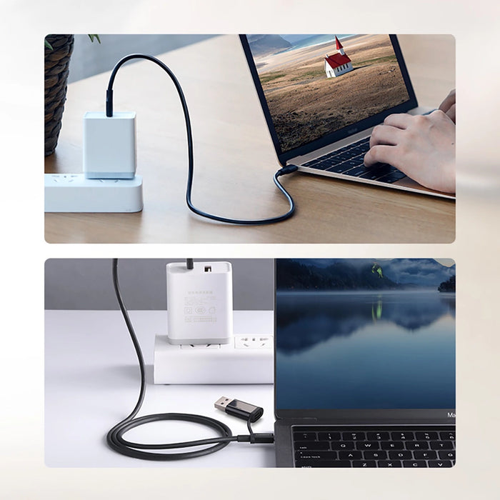 Ugreen US286 USB-C - USB-C PD QC 3A 480Mb/s 1m cable - black