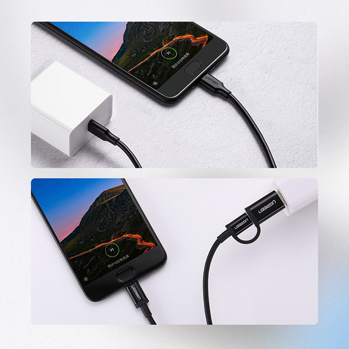 Ugreen US286 USB-C - USB-C PD QC 3A 480Mb/s 2m Cable - Black