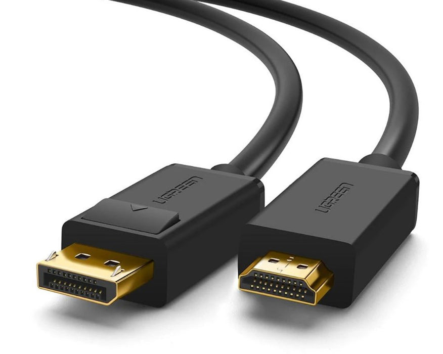 Ugreen unidirectional DisplayPort to HDMI Cable 4K 30Hz 32 AWG 1.5m Black (DP101 10239)