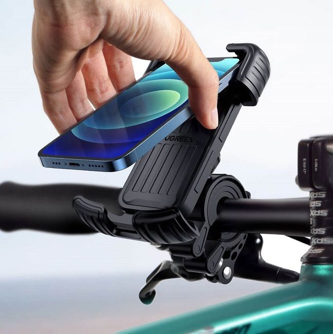 Ugreen Universal Bike Phone Holder for Bike Motorcycle Handlebar Black (LP494 Black)