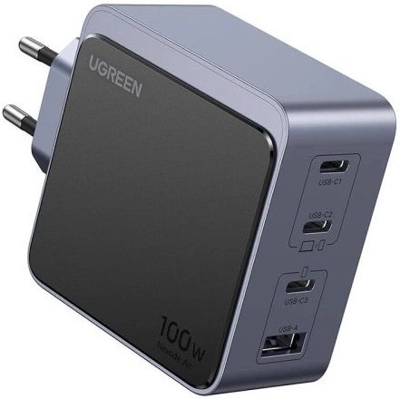 CHARGER 220V 3xUSB-C,1xUSB A,GaN,100W, X565 UGREEN