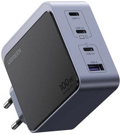 CHARGER 220V 3xUSB-C,1xUSB A,GaN,100W, X565 UGREEN