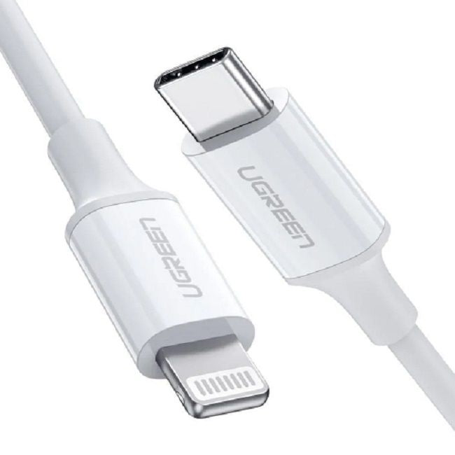 Ugreen US171 Lightning - USB-C MFi PD cable 20W 480Mb/s 1m - white