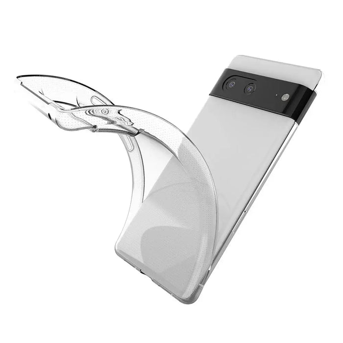 Ultra Clear 0.5mm Case for Google Pixel 7a Slim Cover Transparent - Cell phone cases and covers<<<HurtelXML