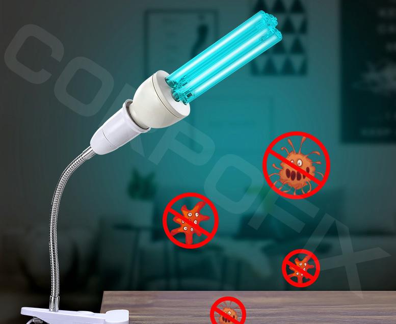 Ultraviolet bactericidal UV lamp with a standard socket Corpofix BV9 E27 25W 253.7nm Sterilization against bacteria