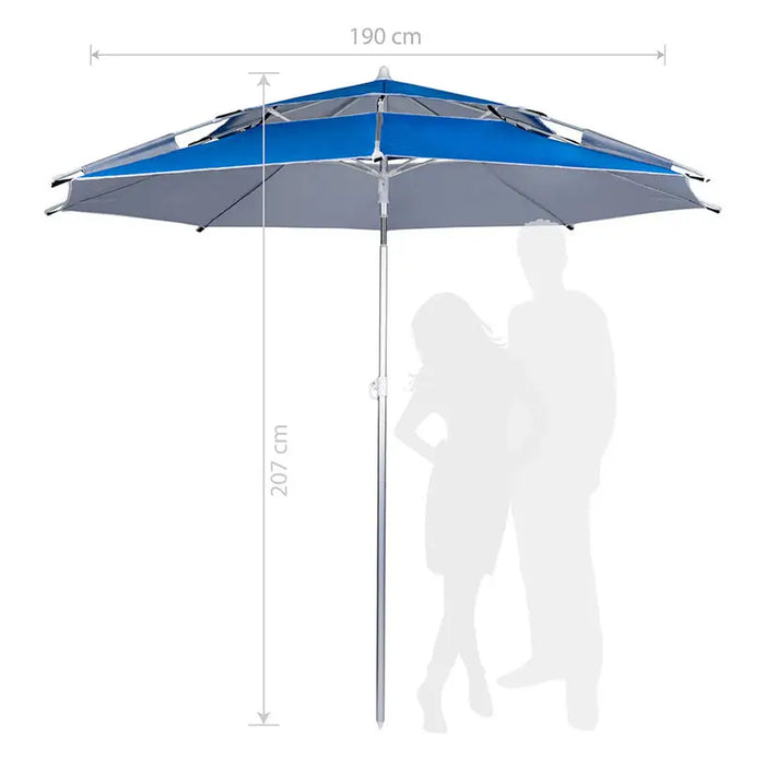UMBRELLA F190CM MUHLER 2251 - Чадъри<<<Чадъри сенници и шатри<<<Градина<<<Praktiker