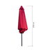 UMBRELLA F290CM HD HD-9407 - Чадъри<<<Чадъри сенници и шатри<<<Градина<<<Praktiker