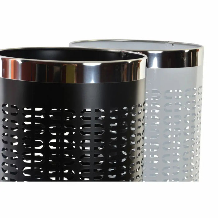 Umbrella stand DKD Home Decor 23 x 50 cm White Black Steel 23 x 23 x 50 cm (2 Units) - Декорация и Осветление<<<Дом