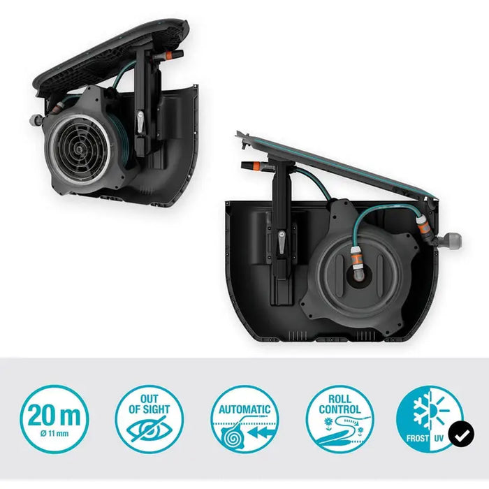 UNDERCOVER BOX WITH HOSE 20M GARDENA UNDERCOVER BOX ROLLUP GARDENA 18650-20 - Макари и