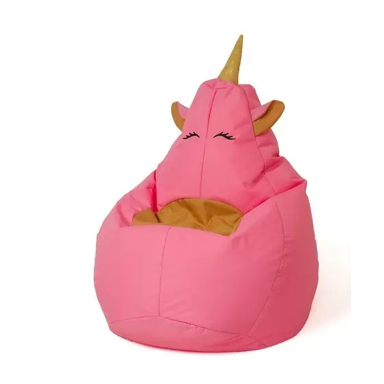 Unicorn pink L 105 x 80 cm Sako bag pouffe - Poufs for children/youthPUF-DZI<<<Poufs and footrestsPUF<<<ActionPL