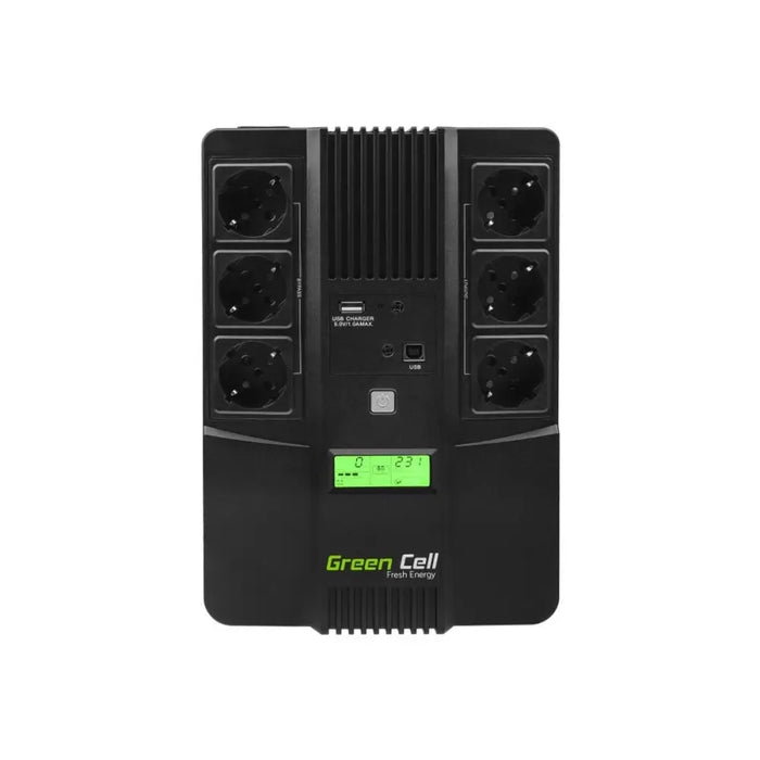 Uninterruptible Power Supply System Interactive UPS Green Cell AiO 800VA LCD 480 W - SAI<<<Електроника Периферни и