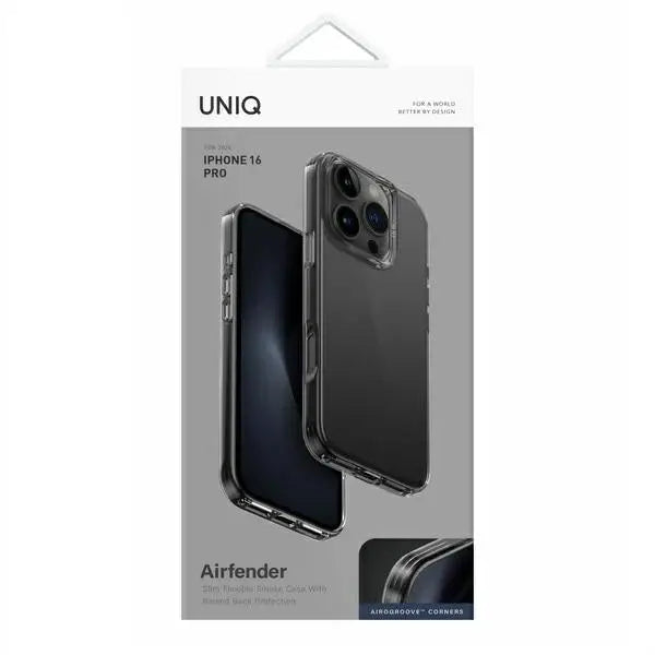 Uniq Air Fender iPhone 16 Pro Case - Gray - Cell phone cases and covers<<<HurtelXML