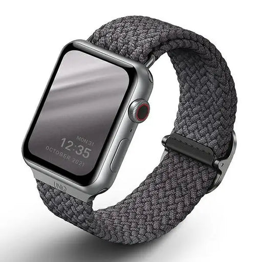 Uniq Aspen Braided Strap for Apple Watch 1/2/3/4/5/6/7/8/SE/SE2 40/38/41mm - Gray - Other cell phone