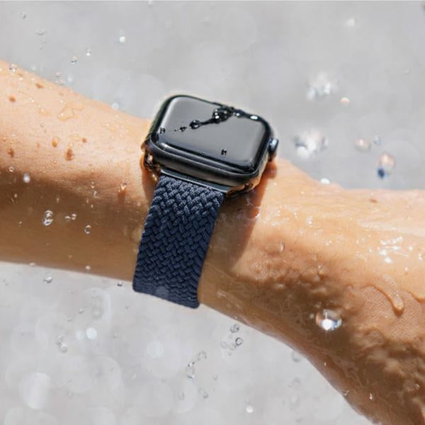 Uniq Aspen Braided Strap for Apple Watch 1/2/3/4/5/6/7/8/SE/SE2 40/38/41mm - Blue - Other cell phone