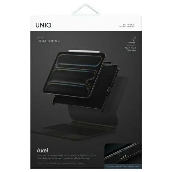 Uniq Axel case iPad Air 11’’ M2 / iPad Air 10.9’’ (2022/2020) / iPad Pro 11’’ (2022/2021) black/black ebony - Cell