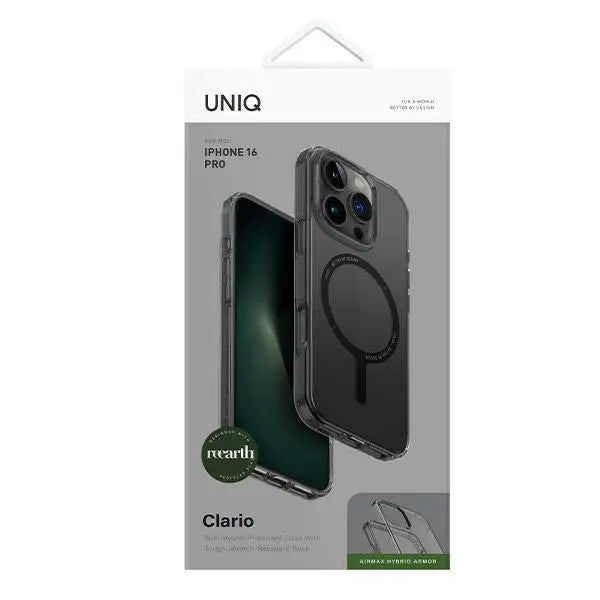Uniq Clario case iPhone 16 Pro 6.3’’ Magclick Charging smoke/smoke - Cell phone cases and covers<<<HurtelXML