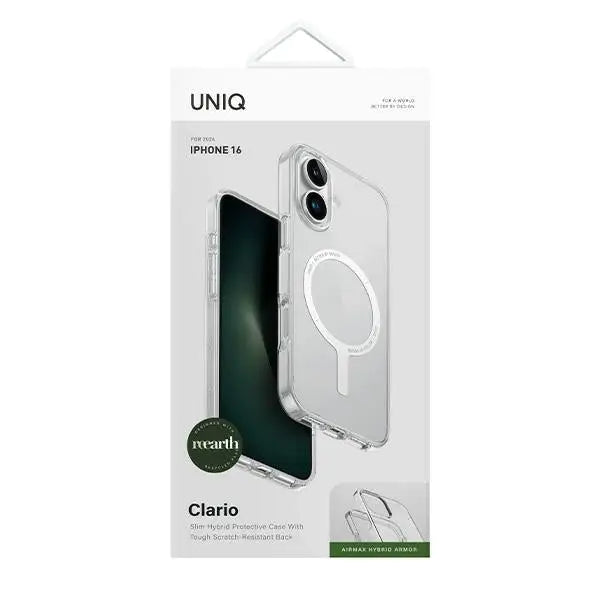 Uniq Clario iPhone 16 6.1’’ Magclick Charging case transparent/lucent clear - Cell phone cases and covers<<<HurtelXML