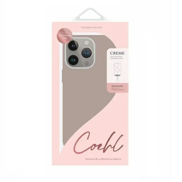 Uniq Coehl Creme iPhone 16 Pro 6.3’’ Magnetic Charging case gray/taupe gray - Cell phone cases and covers<<<HurtelXML