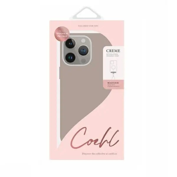 Uniq Coehl Creme iPhone 16 Pro Max 6.9’’ Magnetic Charging case gray/taupe gray - Cell phone cases