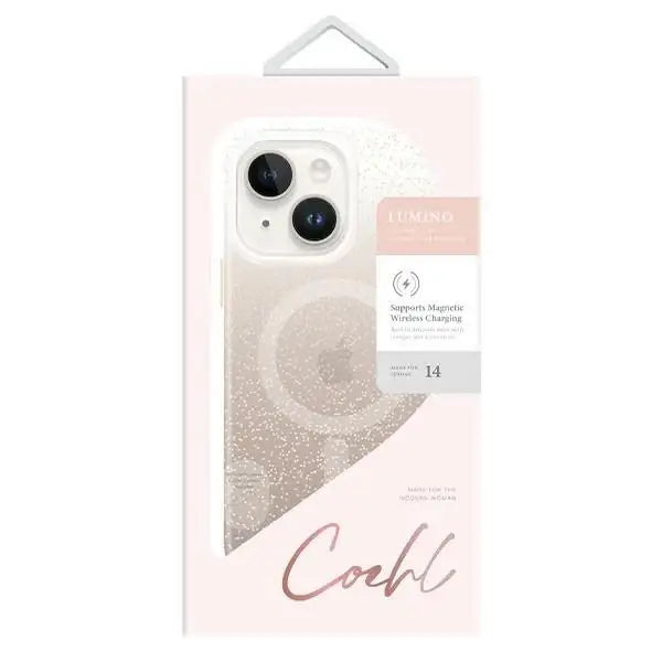Uniq Coehl Lumino case for iPhone 14 - gold - Cell phone cases and covers<<<HurtelXML