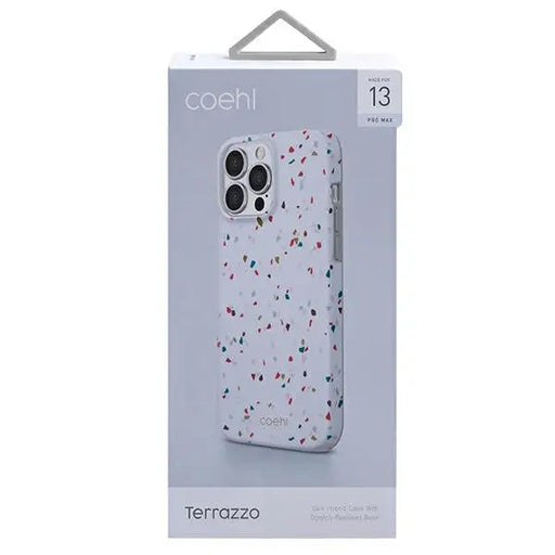 Uniq Coehl Terrazzo case for iPhone 13 Pro Max - white - Cell phone cases and covers<<<HurtelXML
