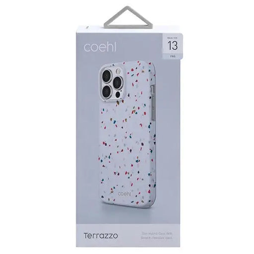 Uniq Coehl Terrazzo case for iPhone 13 Pro / iPhone 13 - white - Cell phone cases and covers<<<HurtelXML
