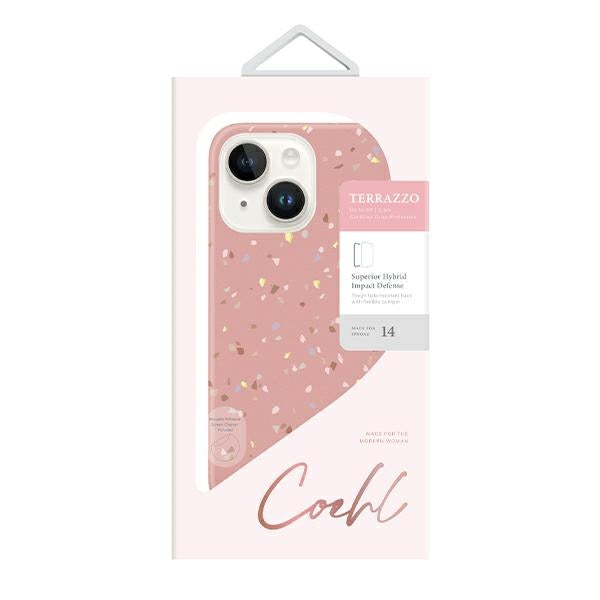 Uniq Coehl Terrazzo case for iPhone 14 Plus - pink - Cell phone cases and covers<<<HurtelXML
